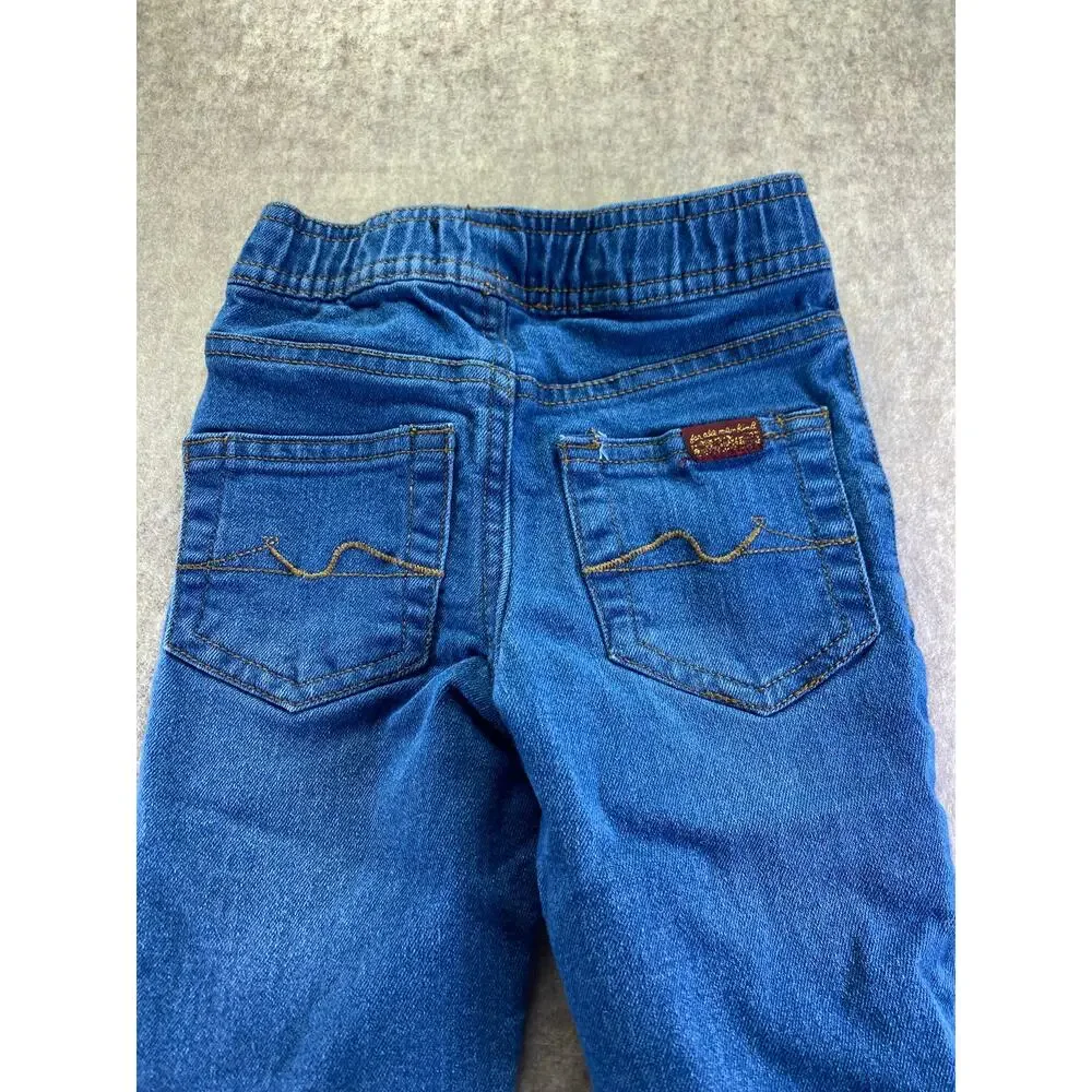 7 For All Mankind Toddler Blue Denim Joggers Size 2T